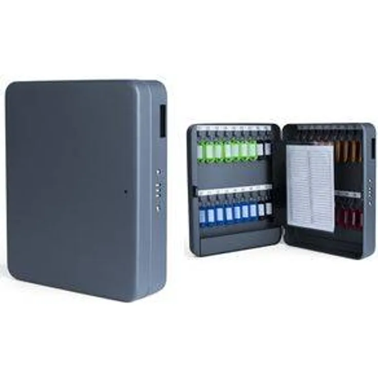 pavo Schlüsselkasten für 36 Schlüssel, dunkelgrau