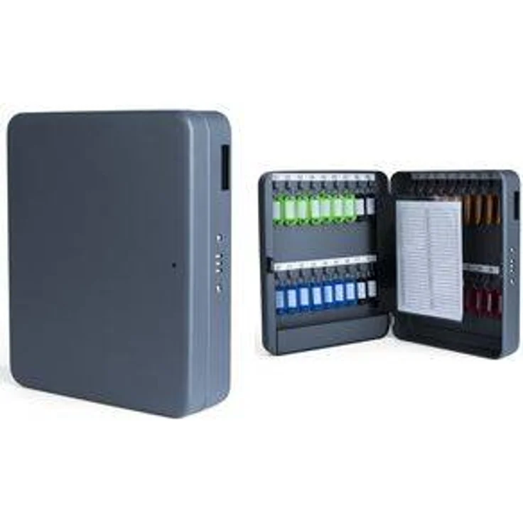 pavo Schlüsselkasten für 36 Schlüssel, dunkelgrau