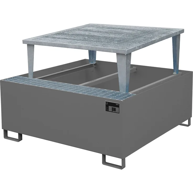 Bauer Auffangwanne AWA 1000, lackiert, Mausgrau