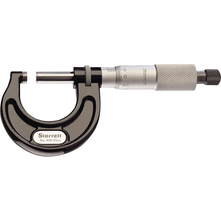 Starrett 436.1MXRL-100 Metrisches Mikrometer für den Außenbereich, 75 100 mm