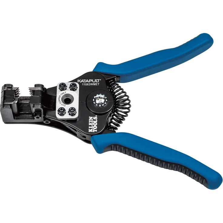 Klein 11063 wmet Katapult (KDE) Metrisches Abisolierzange, blau, 0,15?4,0 mm