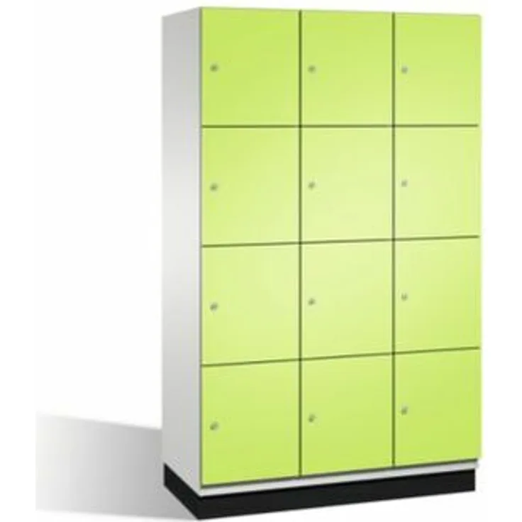 CP CAMBIO Fächerschrank mit Stahl-Türen - 12 Fächer, Breite 1200 mm - Korpus - 4059369443443