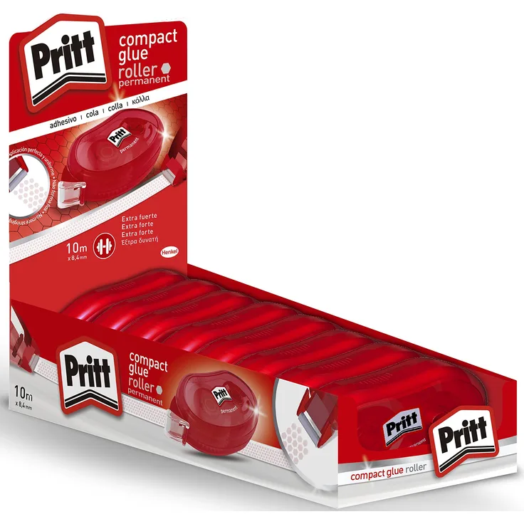 Pritt 2111694 Roller permanent klebend, 8 Stück, 10 m