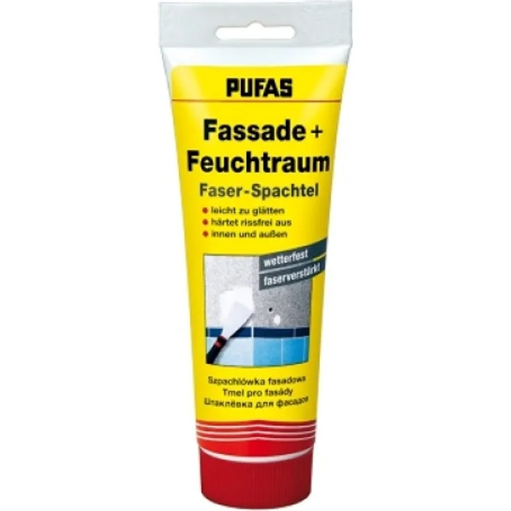 Pufas - Pufas - Fassaden-&Feuchtraumspachtel, 400g - weiß