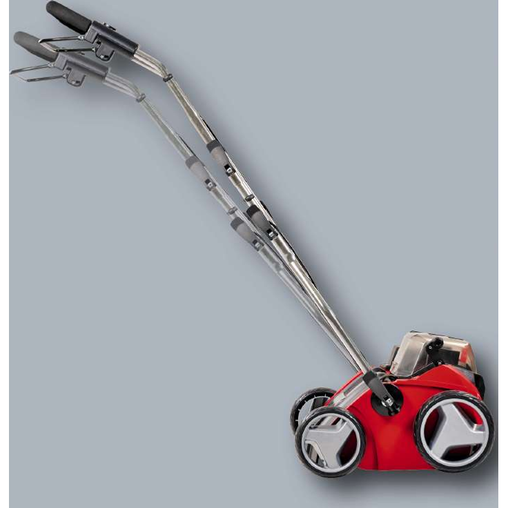 Einhell Akku-Vertikutierer-Lüfter GE-SC 35-1 Li Solo Power X-Change (2x18 V, 35 cm Arbeitsbreite, bis 9 mm Arbeitstiefe, bürstenloser Elektromotor, ohne Akku und Ladegerät) – Bild 6