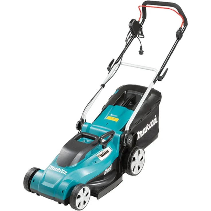 Makita ELM4120, Bunt, 41 cm Schnittbreite, Elektro-Rasenmäher, 1600 Watt Leistung, 45 l Fangkorbvolumen – Bild 1