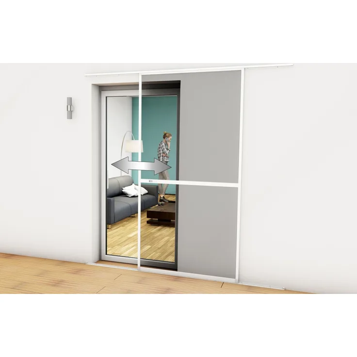 Hecht 101390102-VH Fliegengitter Schiebetür Einzelelement 120x240cm braun
