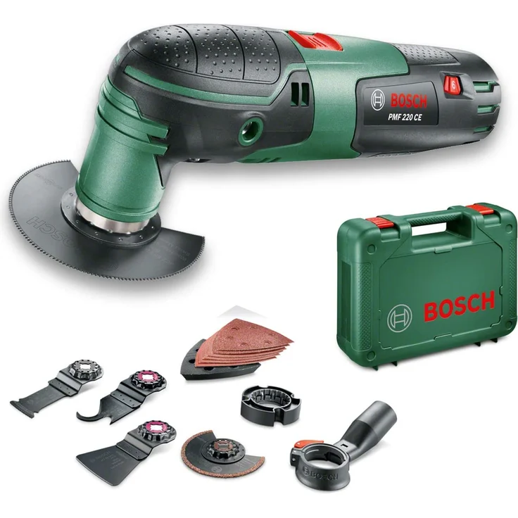 Bosch PMF 220 CE Set Multifunktionswerkzeug Multi-Cutter 220 Watt 1,1 kg, im Koffer – Bild 2
