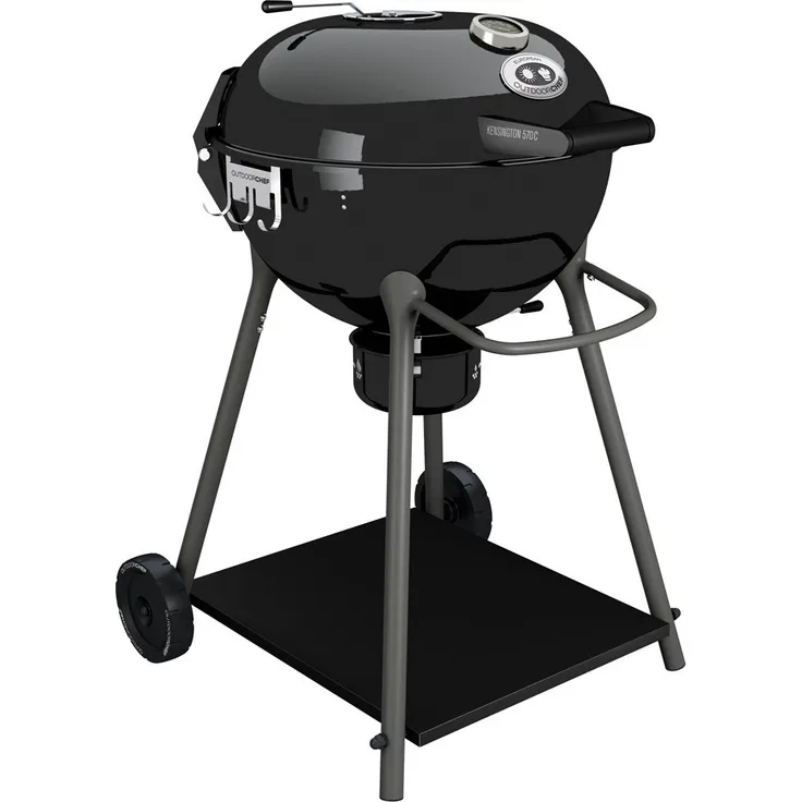 Outdoorchef Kensington 570 C Holzkohlegrill Kugelgrill, (schwarz)