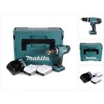 Makita HP457DWEJ Akku Schlagbohrschrauber 18V 42Nm G-Serie + 2x Akku 1,5Ah + Ladegerät + Einlage + Makpac