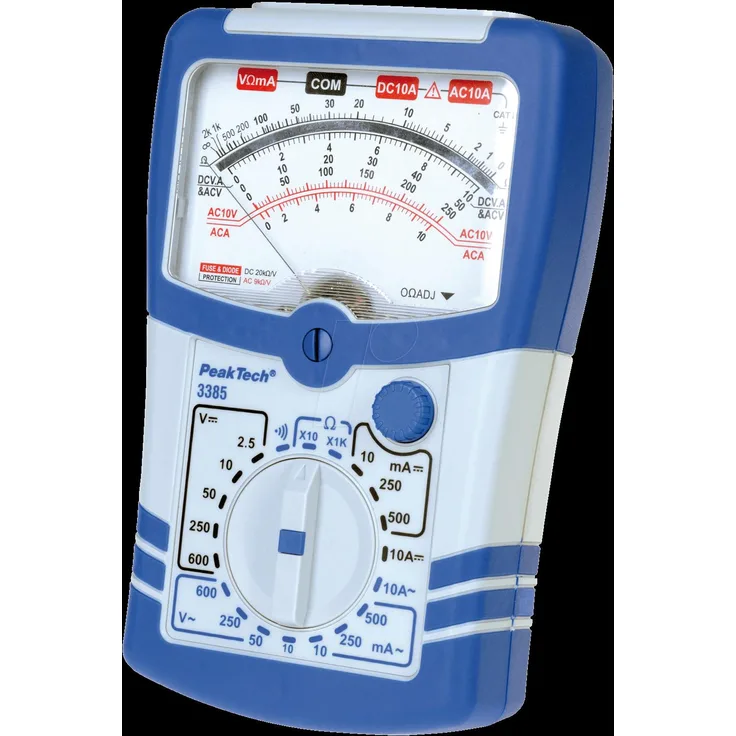 PeakTech Analog-Multimeter 600 V 10 A PeakTech 3385