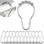 Your Day Mate GmbH Duschvorhang Ringe, 12 Pack, aus Edelstahl, mit Gleitsystem, 7 x 3.9 cm Standard Größe für Duschvorhangstangen, Duschringe, Ringe für Duschvorhang, Duschvorhangringe Edelstahl, universal verwendbar