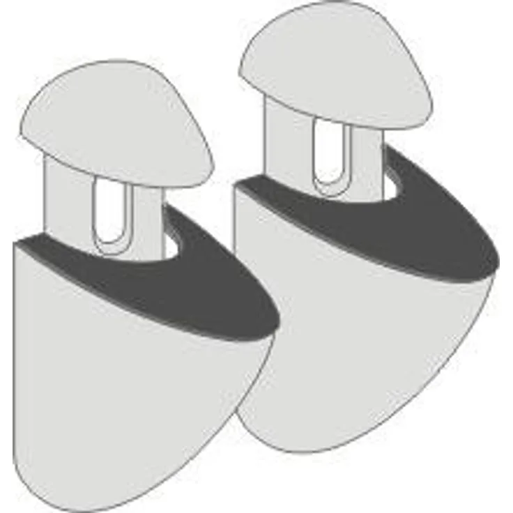 Dolle Metallclip-Set Jam-Set, Silber, 6-20 mm