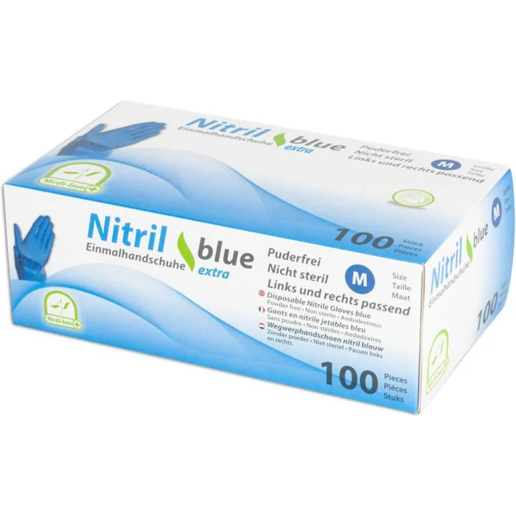 MEDI-INN Handschuhe Nitril Blue Extra Größe S 100 Stück