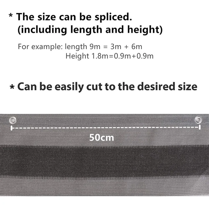 Balkonsichtschutz blickdichte Wind- und UV-Schutz Wetterfest, 75 x 300cm – Bild 1