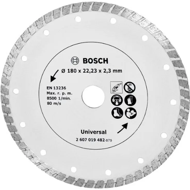 Bosch Diamanttrennscheibe Turbo, 180 mm, 2607019482