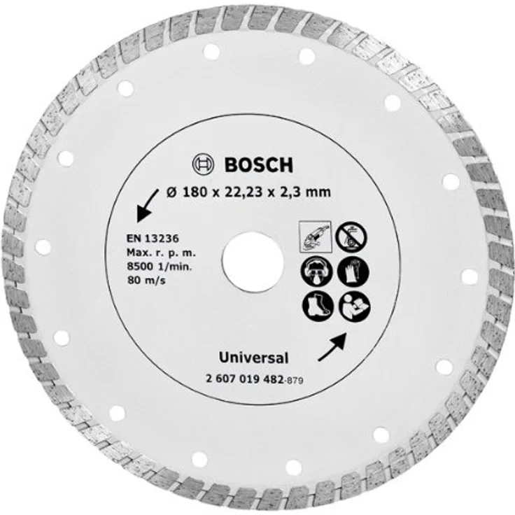 Bosch Diamanttrennscheibe Turbo, 180 mm, 2607019482 – Bild 1
