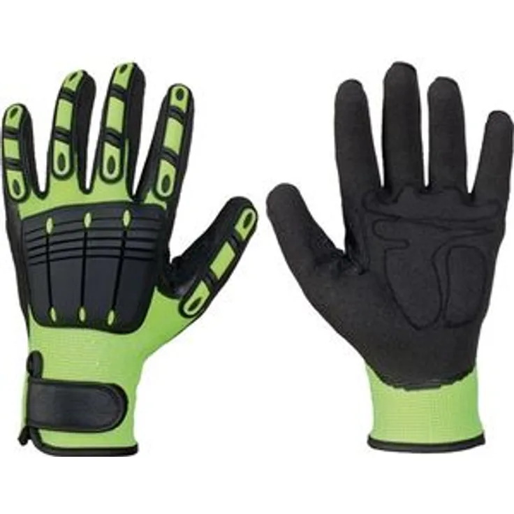 feldtmann Handschuh EN 420 Kat.I Resistant Gr.11 Vinyl leuchtend gelb/schwarz