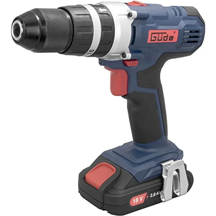 Güde 58504 BSB 18-201-30K Akku Schlagbohrschrauber (18V Akkusystem,16 Drehmomentstufen,2Ah Li-Ionen Batterie) – Bild 1