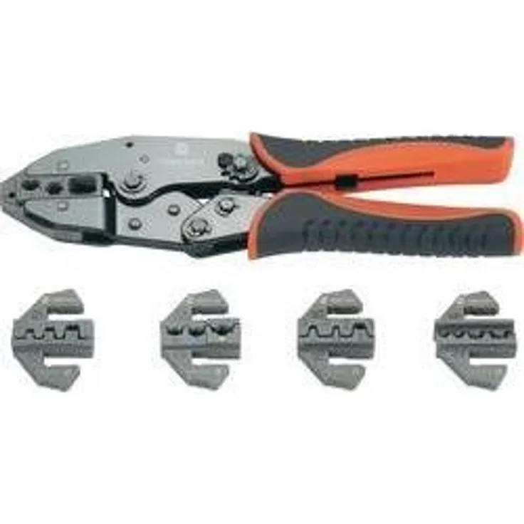 Crimpzangen-Set 6teilig Isolierte Kabelschuhe, Unisolierte, geschlossene Kabelschuhe, Offene, uniso