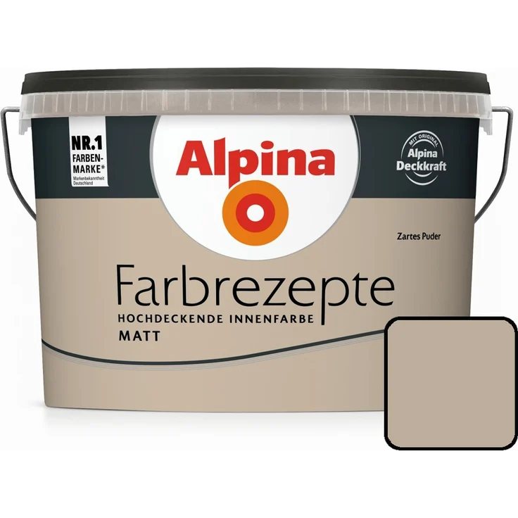 Alpina Farbrezepte Zartes Puder 2,5 l, zartes puder, Innenfarbe matt – Bild 1
