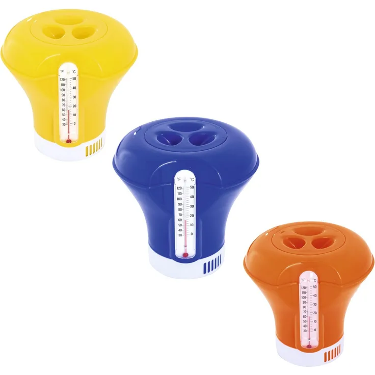 Bestway Flowclear Dosierschwimmer mit Thermometer 18,5 cm