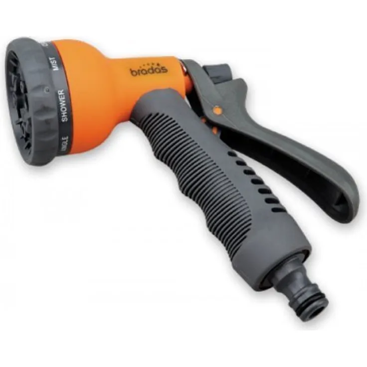 Bradas GL7202P Gartenbrause 8 Funktionen, schwarz, 10 x 10 x 5 cm