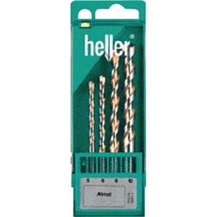 Heller Tools 3740 Allmat Universalbohrer, Silber-Gold, Ø 5-6-8-10 mm