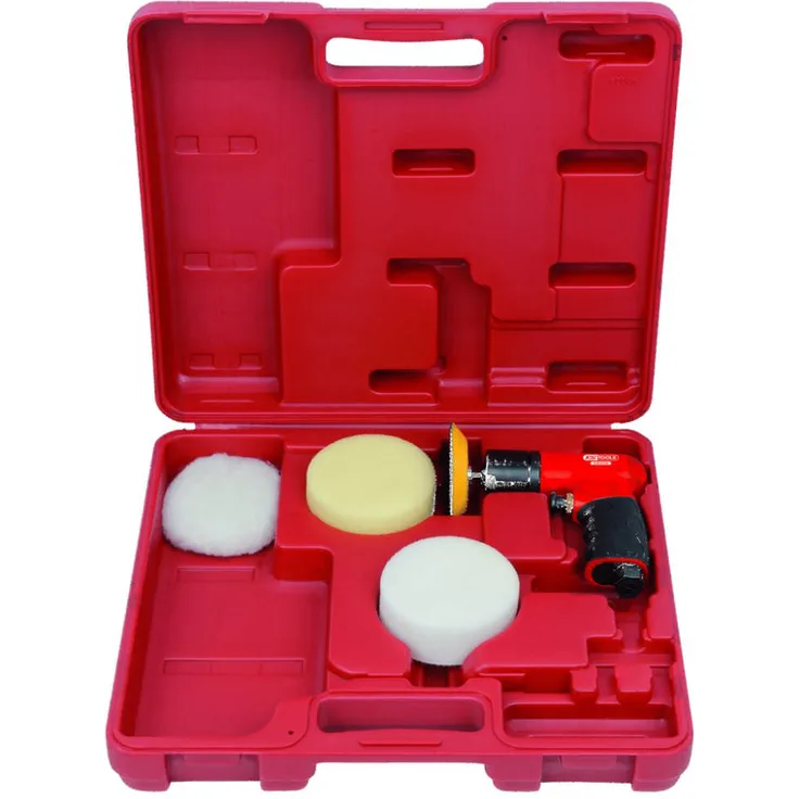 KS Tools 515.5120 1-4'' Mini-Druckluft-Polierer-Satz, 5-tlg.