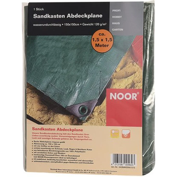 Sandkasten Abdeckplane Plane Abdeckung 150x150cm schützt vor Schmutz und ist wasserundurchlässig