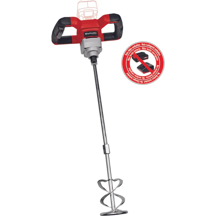 Einhell Akku-Farbmörtelrührer TE-MX 18 Li-Solo Power X-Change PXC (Li-Ion, 18 V, Drehzahl-Elektronik für material- & anwendungsgerechtes Arbeiten, ohne Akku und Ladegerät) – Bild 1