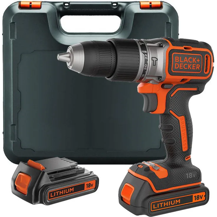 Black&decker - BLACK+DECKER BL188K1B2 Akku Schlagbohrschrauber 2-Gang 18V 2x Akkus Koffer