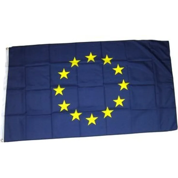 Flaggenking Fahnen/Flaggen, Europa 12 Sterne Neu, wetterfest, blau, 150x90x1 cm, 17029