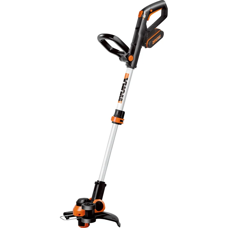 WORX WG163E.1 20V Akku-Rasentrimmer – Inkl. Li-Ion Akku und Ladestation, Spule, Sicherheitsschutz und Rad zum Kantenschneiden, 30 cm Schnittdurchmesser – Bild 1