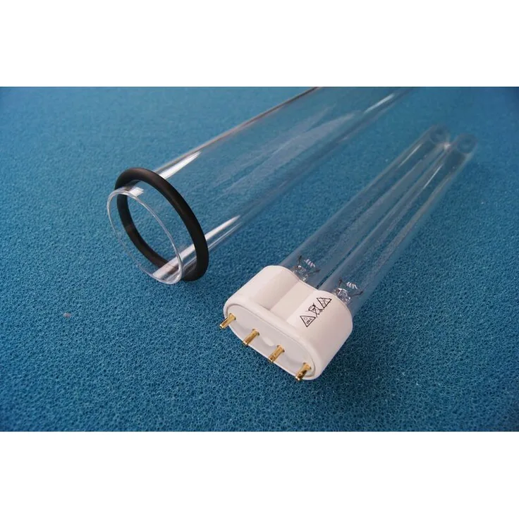 Quarzglas Bitron 72C + 2x günstige UVC Ersatzlampe 36 Watt - Oase