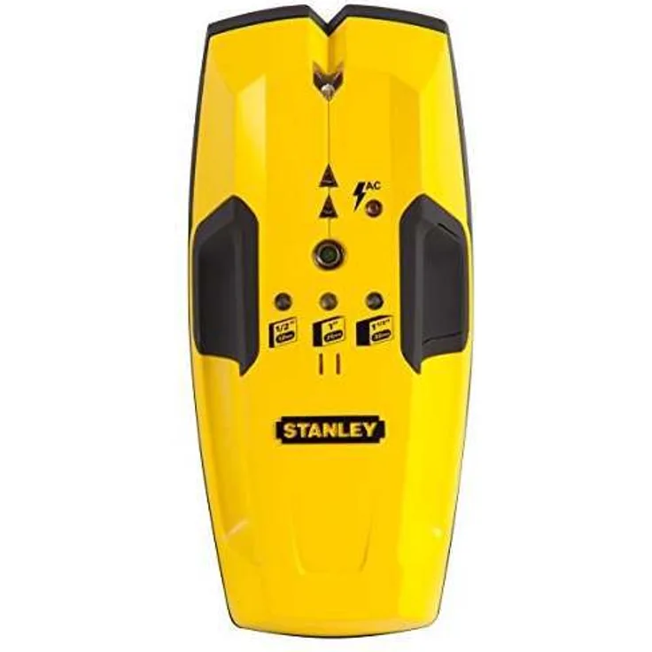 Stanley Materialdetektor S150 (für Holzbalken-Metallträger in 38 mm Tiefe, audiovisuelle Ortung, LED-Anzeige) STHT0-77404
