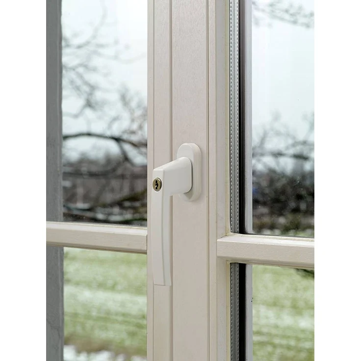 ABUS Fenstergriff abschließbar FG210, Triples Set-3-Stück gleichschließend, weiß – Bild 2