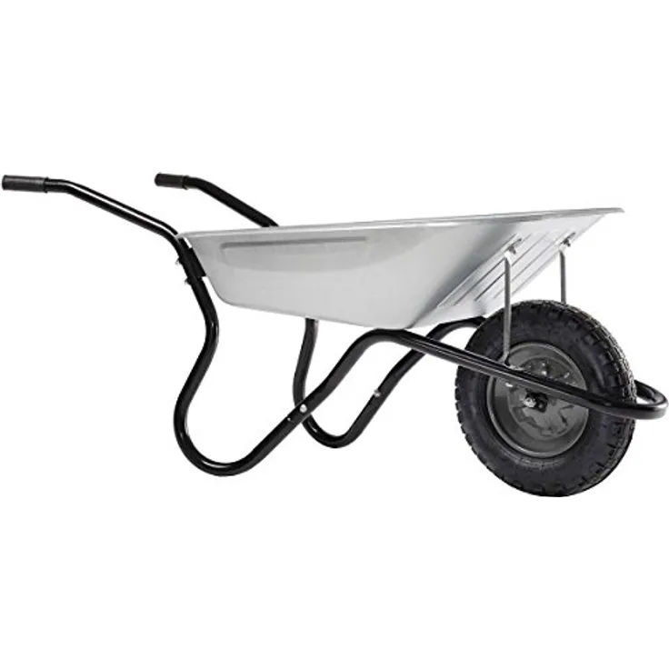 HAEMMERLIN Qualität Bauschubkarre Schubkarre Gartenkarre 90 Liter Luftrad