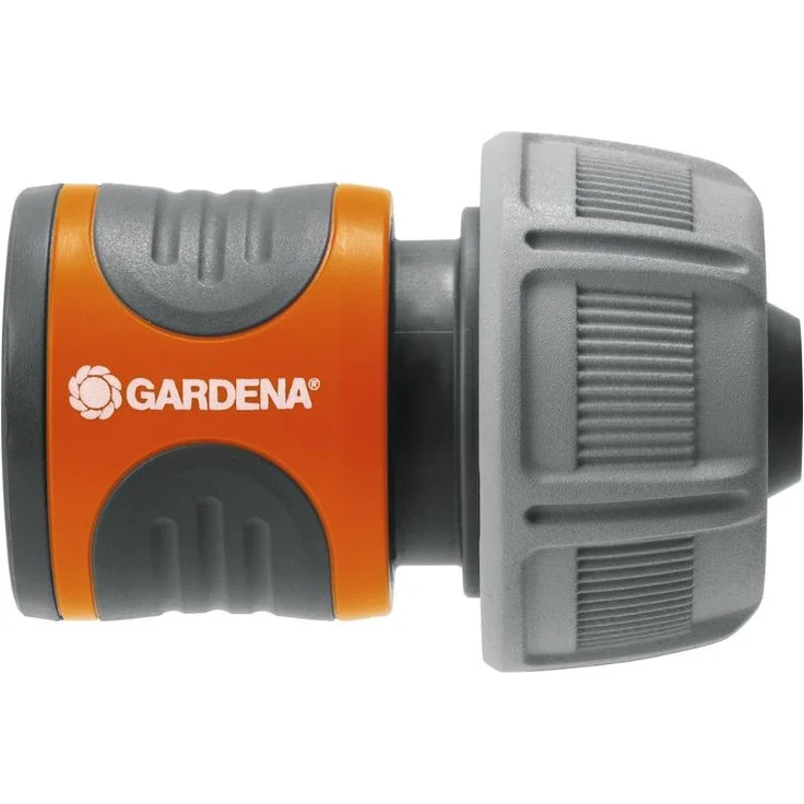 GARDENA Schlauchverbinder 19 mm (3-4 Zoll): Steckverbinder für den Schlauchanfang, wasserdicht, gerillte Griffmulden, simple Montage, verpackt (18216-20) Bewässerungszubehör