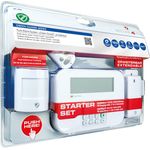 Schwaiger Funk-Alarm-System Green Guard Basiseinheit, Bewegungssensor, 2 x Tür- und Fenstersensor, Funk-Fernbedienung 