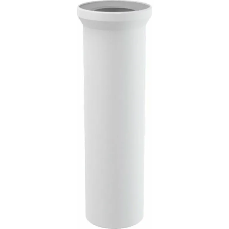 WC-Anschluß Anschlussstutzen Länge 40 cm Abfluß weiß weiss WC-Abfluß Abflussrohr WC Verbindung für Toilette