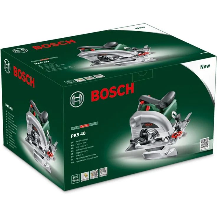 Bosch Handkreissäge PKS 40 (850 Watt, im Karton) – Bild 2