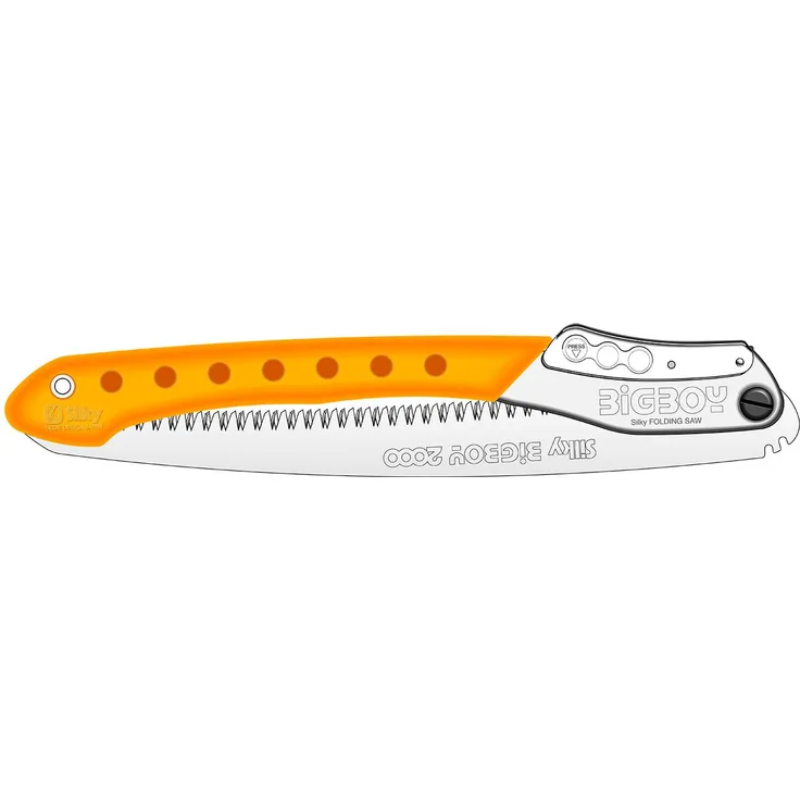 Silky BigBoy 2000, Klappsäge mit gebogenem Blatt, gelb/grob 6.5 Zähne je 30 mm