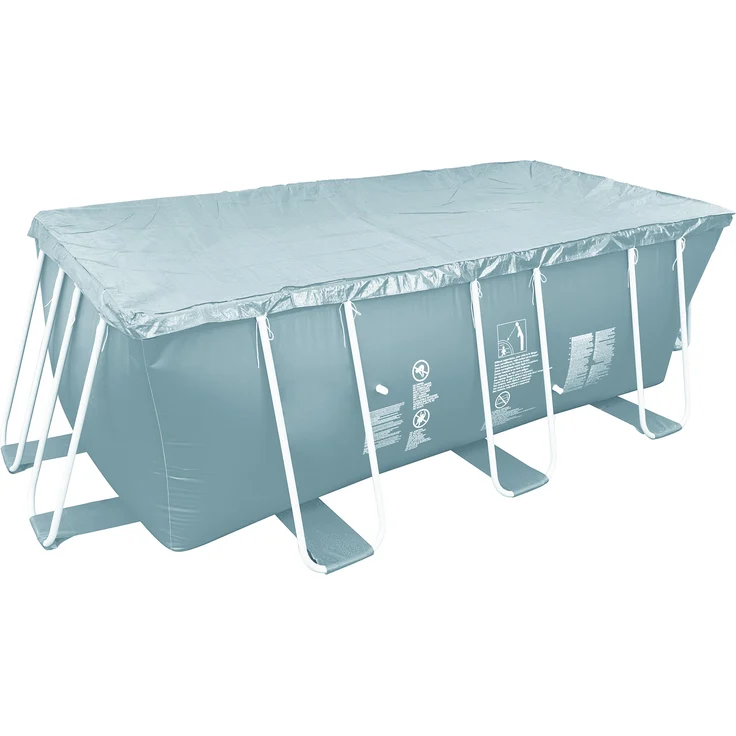 Avenli Pool-Abdeckung rechteckig Abdeckplane für Frame Pool Gr. 400x200 bis 404x207 cm Stahlrohr Schwimmbecken Stahlrahmen Schwimmbad Cover