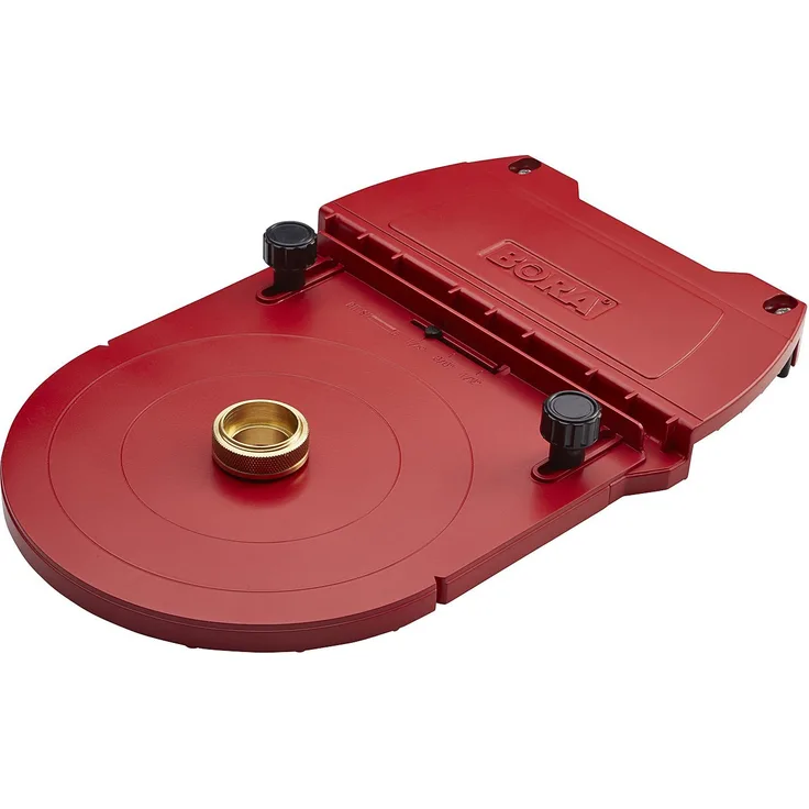 Bora 542005 Router Dado Jig, die Holzbearbeitungs-Fräserführung, die für präzise, gerade Dados, Kaninchen und Zapfen ermöglicht, rot