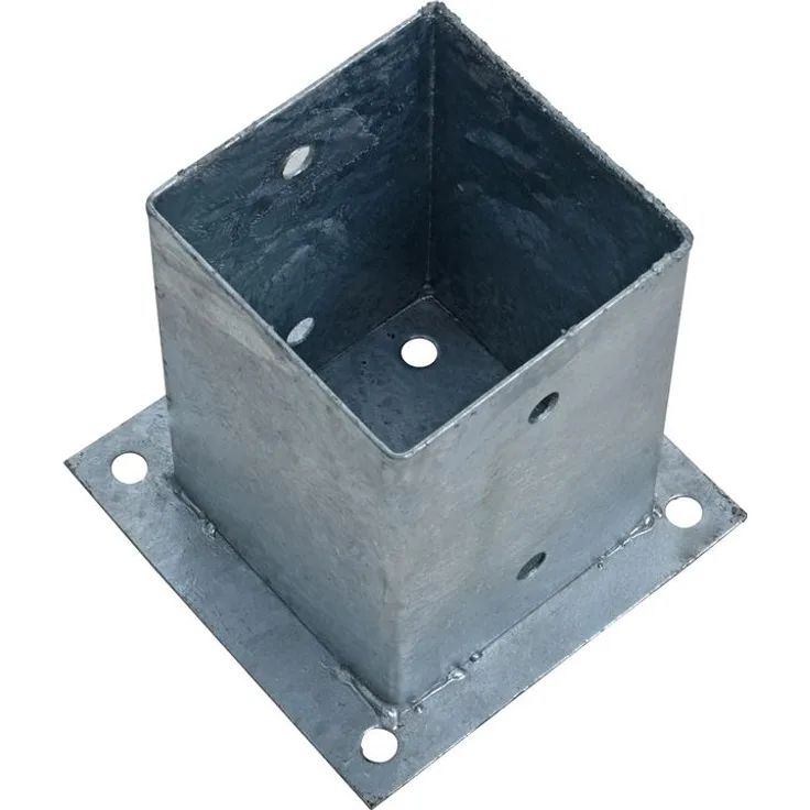 Bodenhülse Aufschraubhülse Pfostenhülse 121 x 150 mm Pfostenträger Hülse eckig
