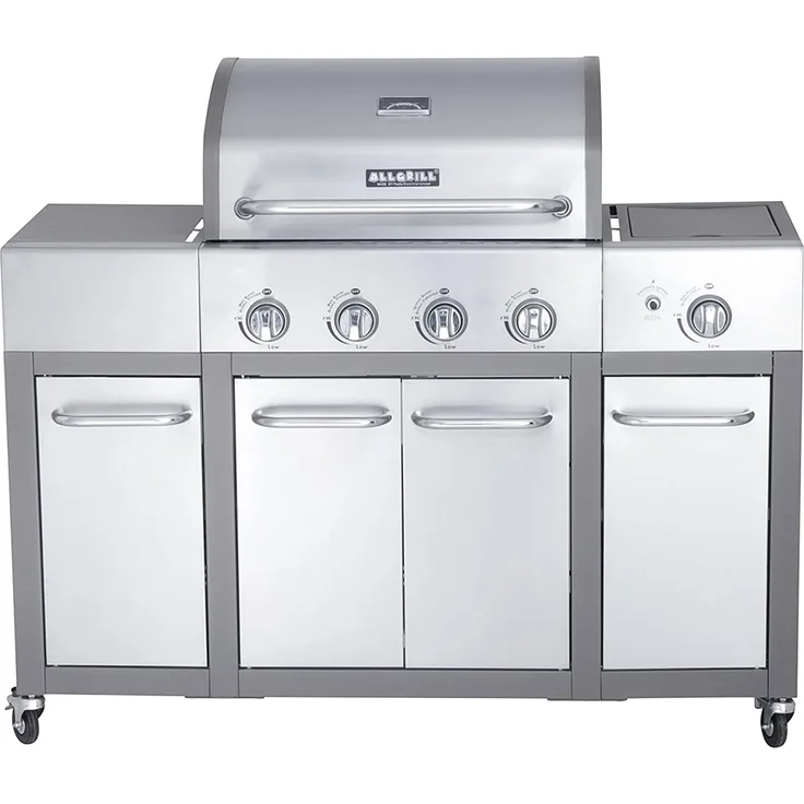 AllGrill Gasgrill MAJOR 4 Brenner und Seitenkocher