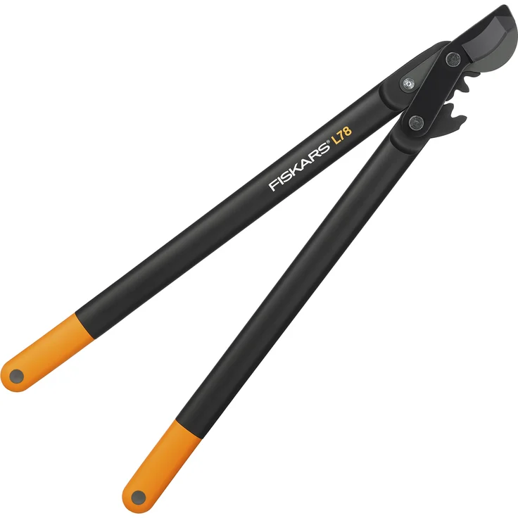 Fiskars PowerGear II Bypass-Getriebeastschere für frisches Holz, Antihaftbeschichtet, Gehärteter Präzisionsstahl, Länge 70 cm, Schwarz-Orange, L78, 1000584 – Bild 1