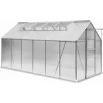 Deuba Gewächshaus Alu 380 x 190cm - 4 Dachfenster