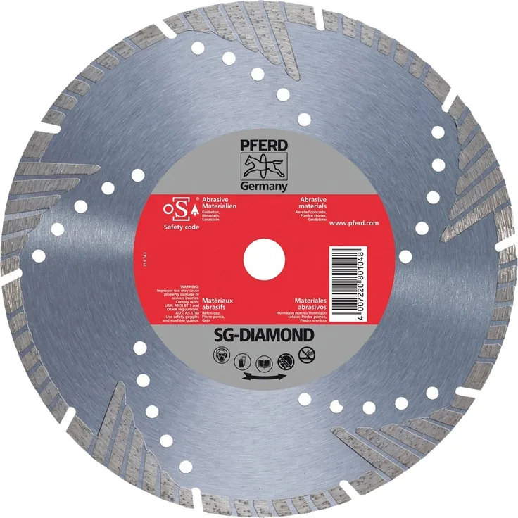 Pferd 68000022 Diamant-Trennscheibe DG 125x2,5x22,23 SG